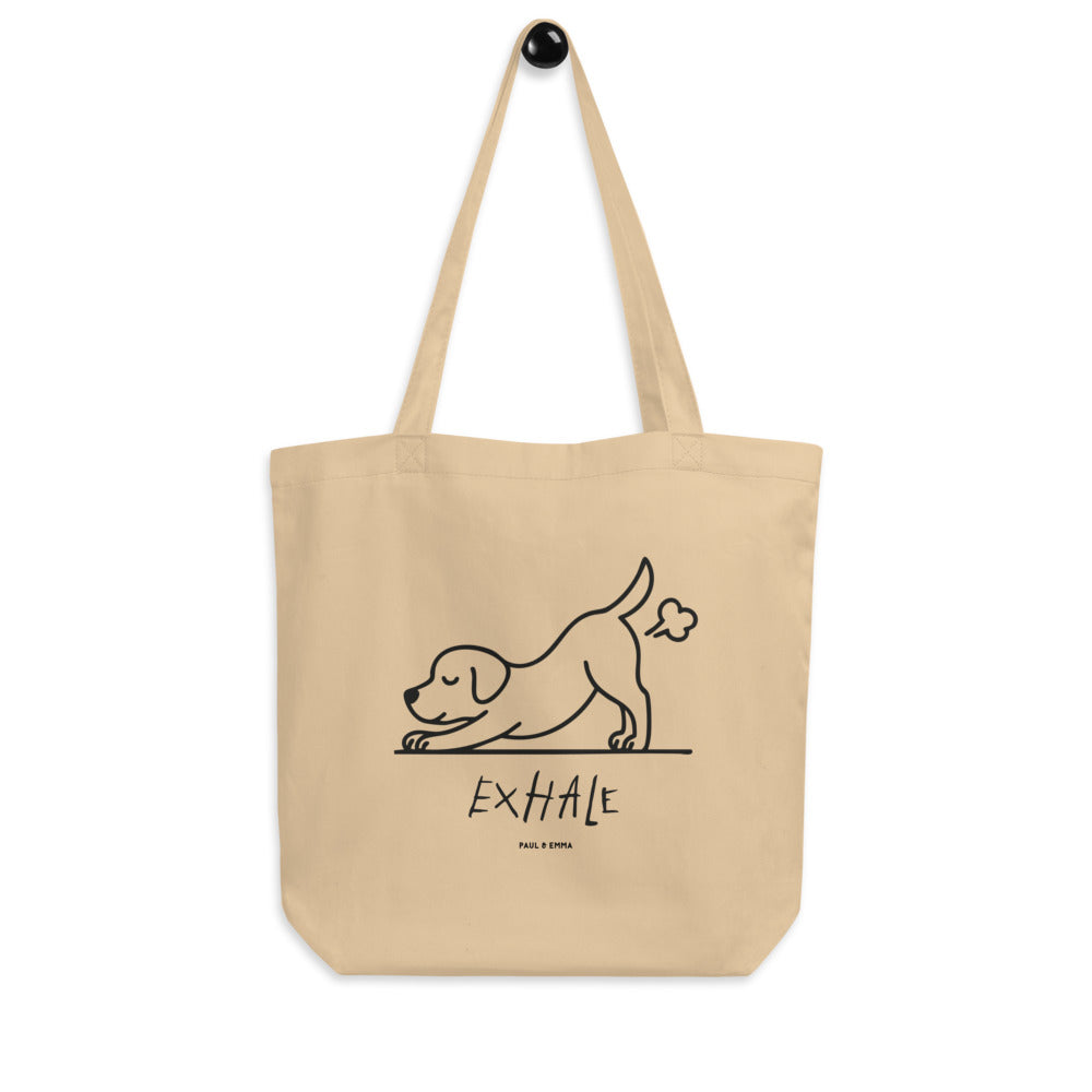 EXHALE INHALE Bio-Tote Bag – Yoga Labrador