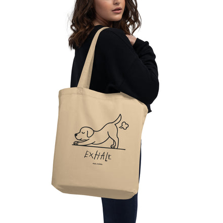EXHALE INHALE Bio-Tote Bag – Yoga Labrador