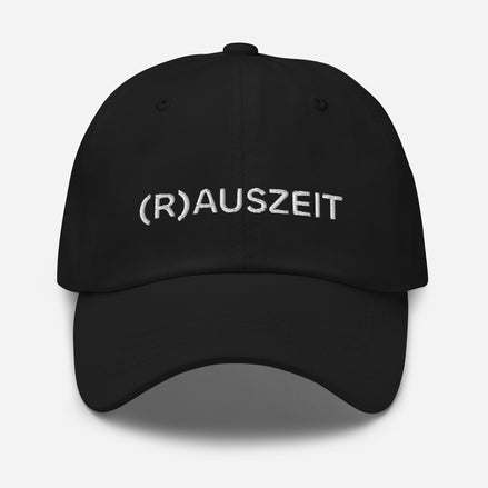 Baseball Cap mit weißer (R)AUSZEIT Stickerei - Paul & Emma Collection für Hundemenschen