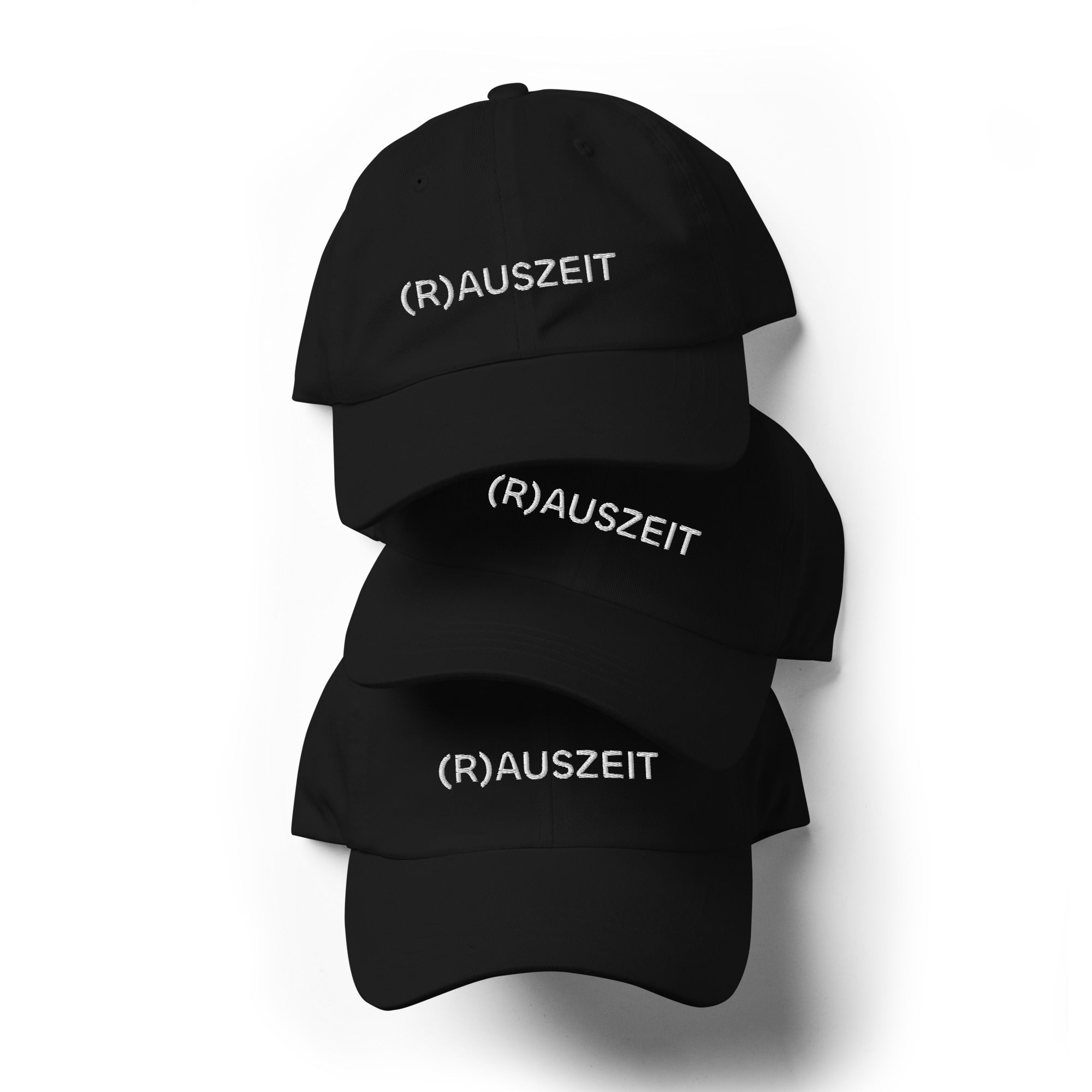 Baseball Cap mit weißer (R)AUSZEIT Stickerei - Paul & Emma Collection für Hundemenschen