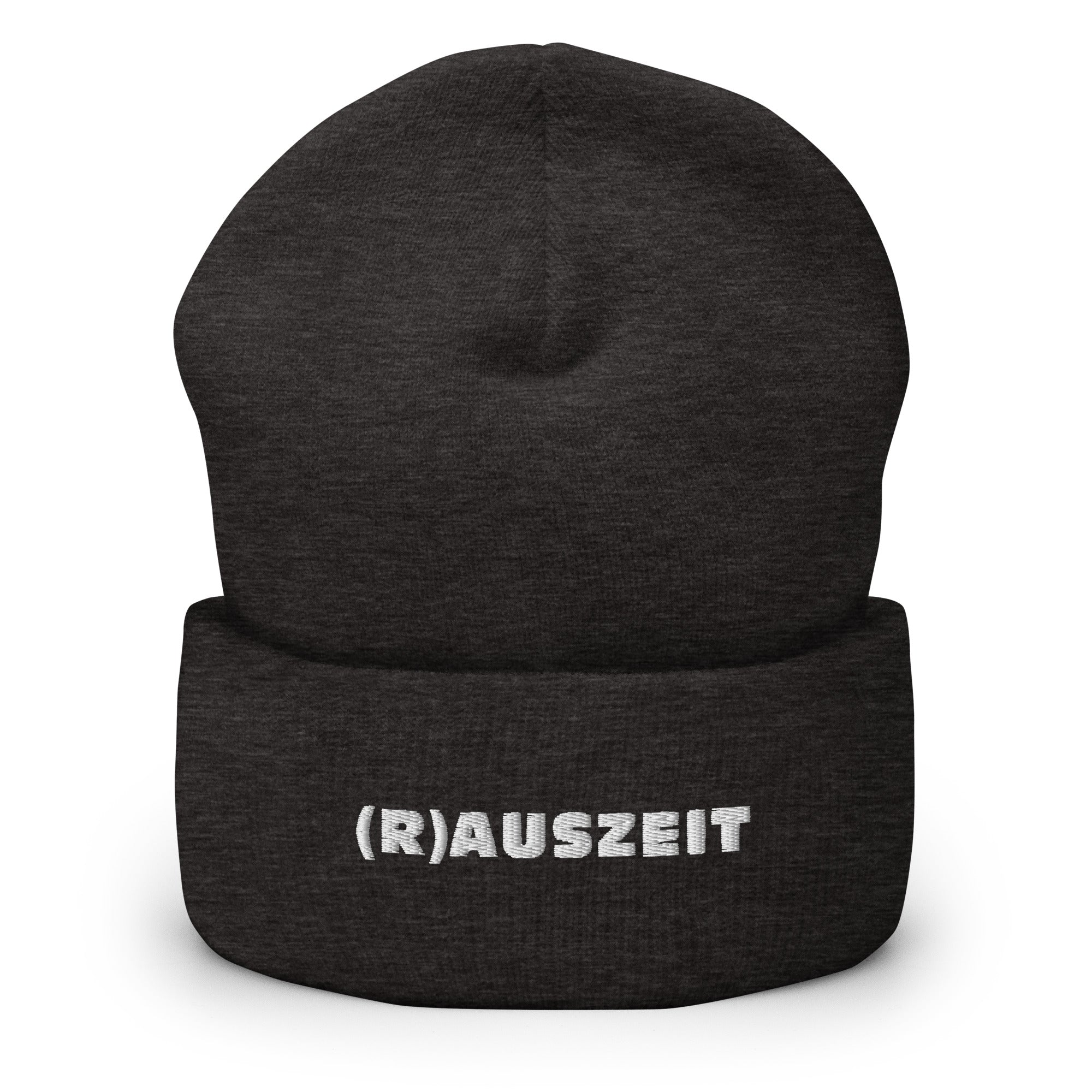 (R)AUSZEIT Beanie mit weißer Stickerei