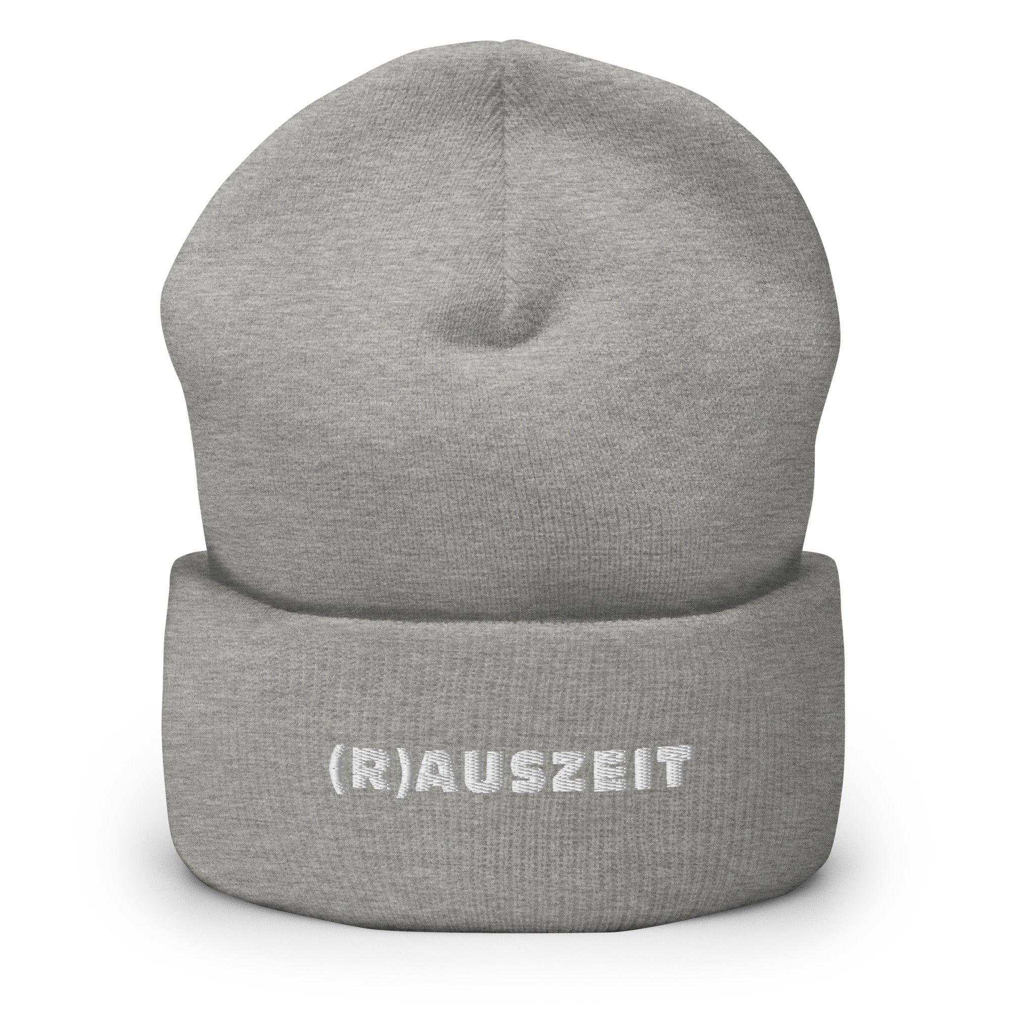 (R)AUSZEIT Beanie mit weißer Stickerei