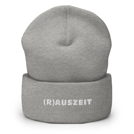 (R)AUSZEIT Beanie mit weißer Stickerei