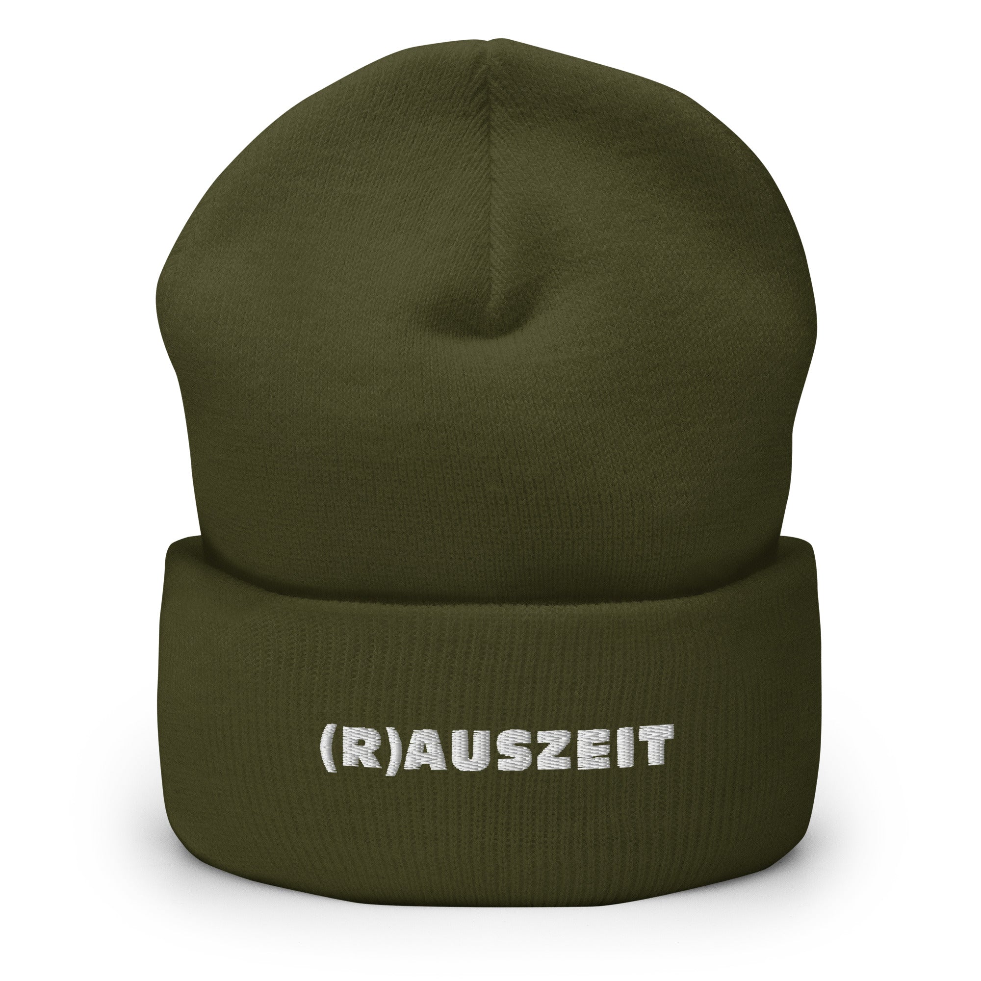 (R)AUSZEIT Beanie mit weißer Stickerei