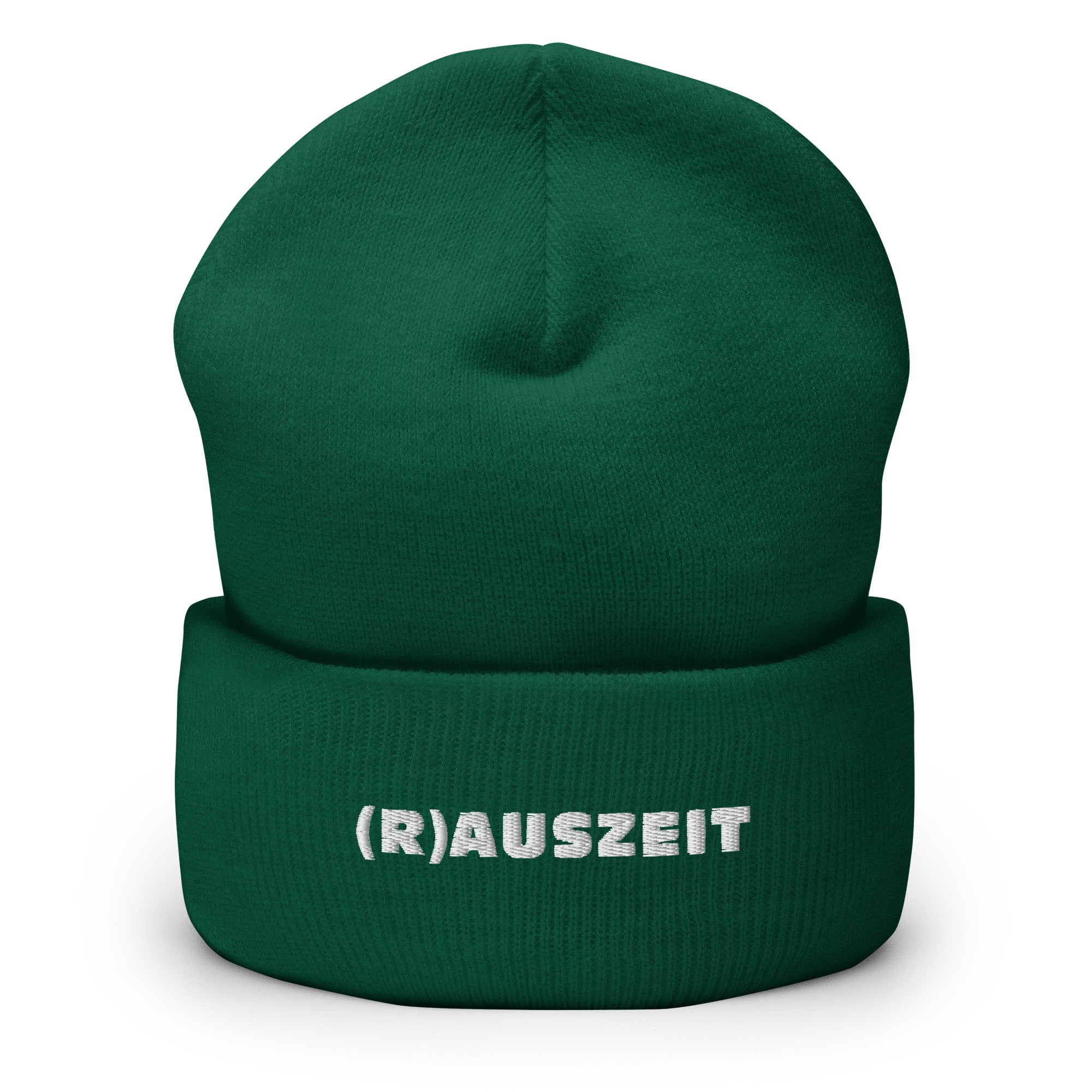 (R)AUSZEIT Beanie mit weißer Stickerei