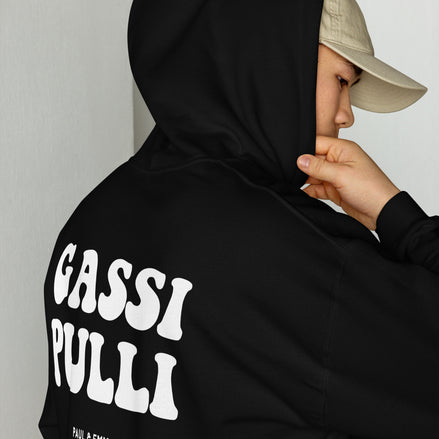 Hoodie mit Gassi Pulli Print auf dem Rücken - Paul Emma Kapuzenpullover für Hundebesitzer