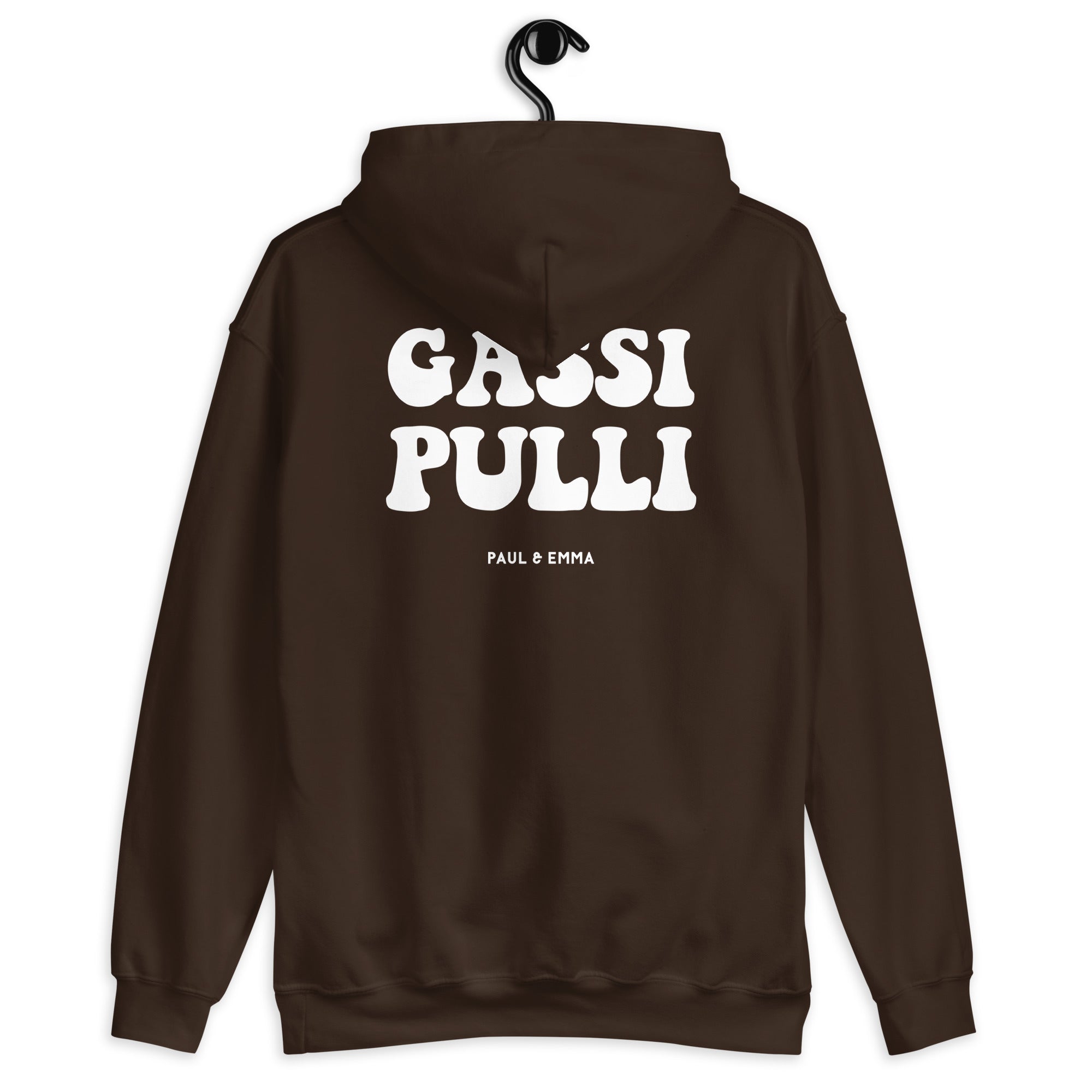 Hoodie mit Gassi Pulli Print auf dem Rücken - Paul Emma Kapuzenpullover für Hundebesitzer