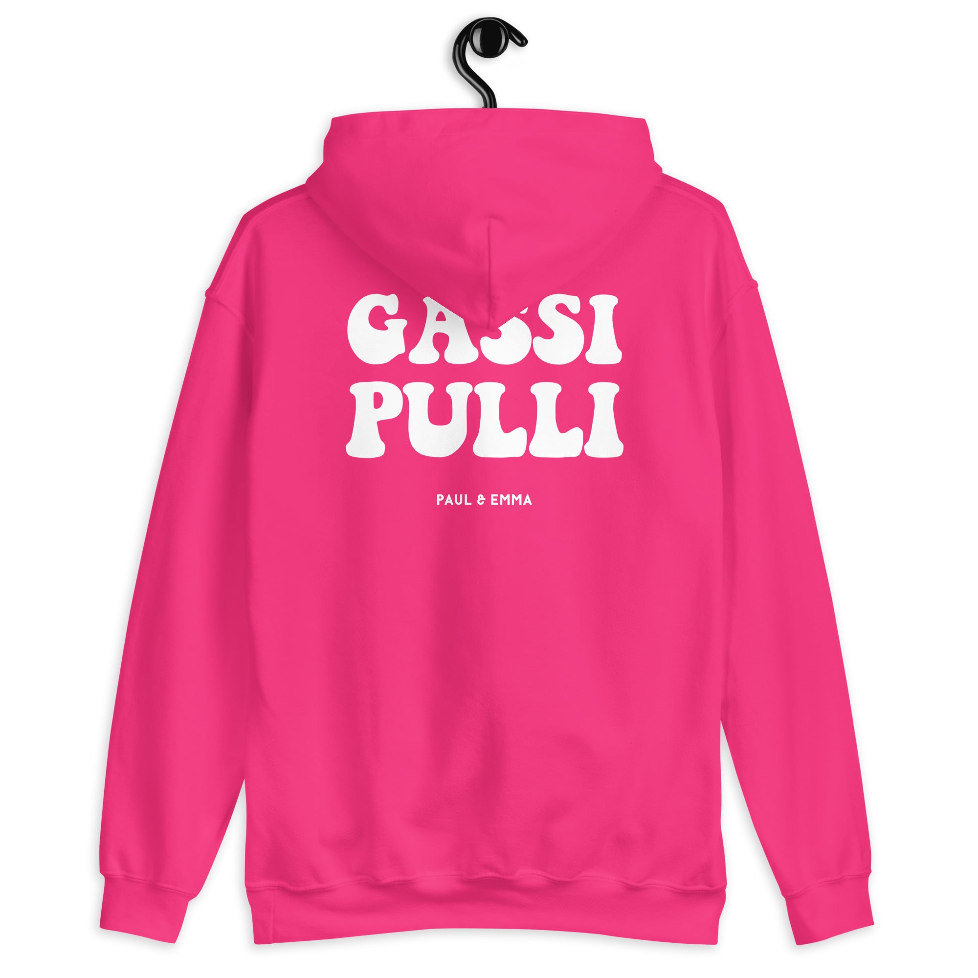 Hoodie mit Gassi Pulli Print auf dem Rücken - Paul Emma Kapuzenpullover für Hundebesitzer