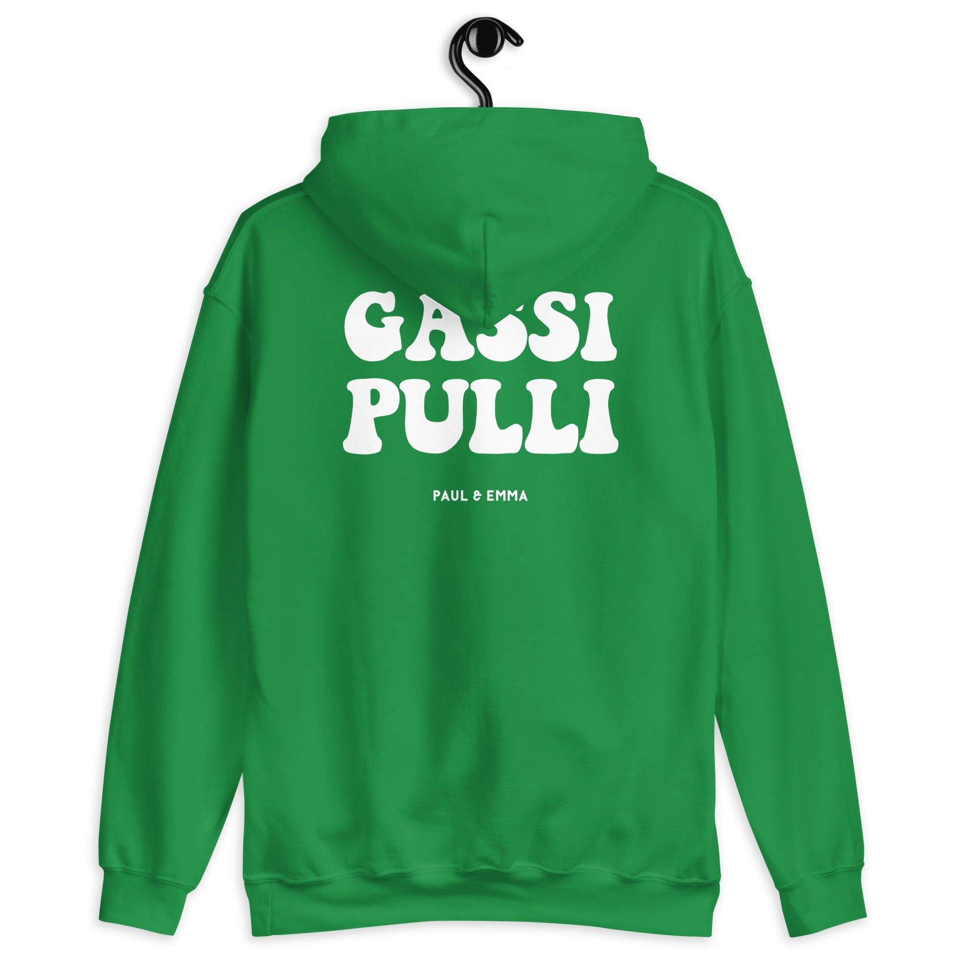 Hoodie mit Gassi Pulli Print auf dem Rücken - Paul Emma Kapuzenpullover für Hundebesitzer