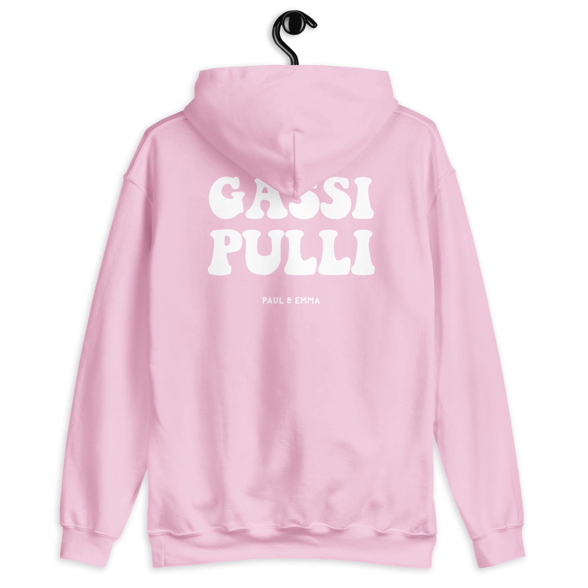 Hoodie mit Gassi Pulli Print auf dem Rücken - Paul Emma Kapuzenpullover für Hundebesitzer