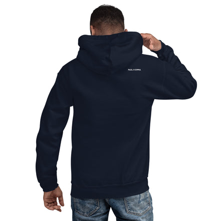 Hoodie mit weißer Rauszeit Stickerei - Paul Emma Kapuzenpullover für Hundebesitzer