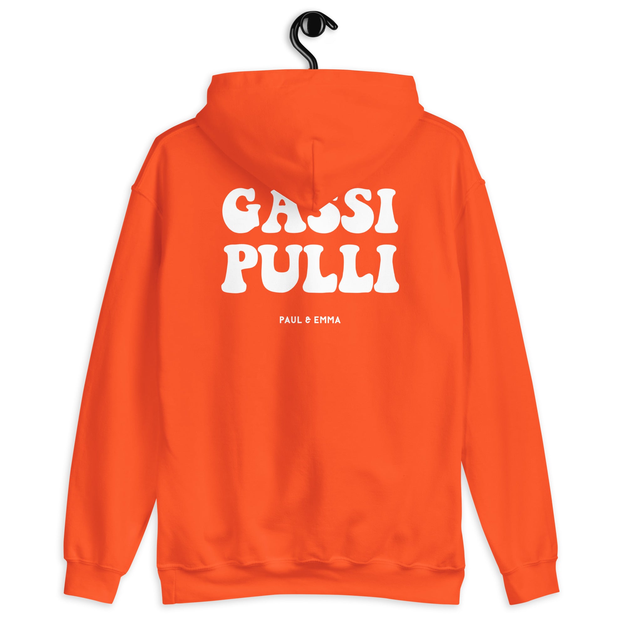 Hoodie mit Gassi Pulli Print auf dem Rücken - Paul Emma Kapuzenpullover für Hundebesitzer